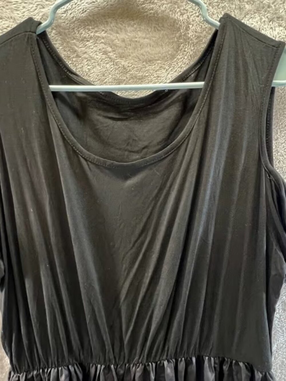 Black Teal Ombre Cold Shoulder Maxi Dress